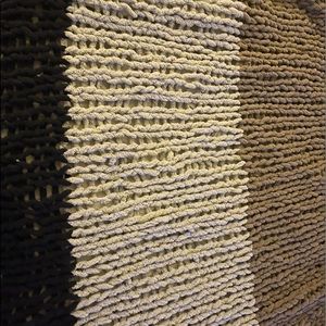70x60 inch chunky knitted blanket